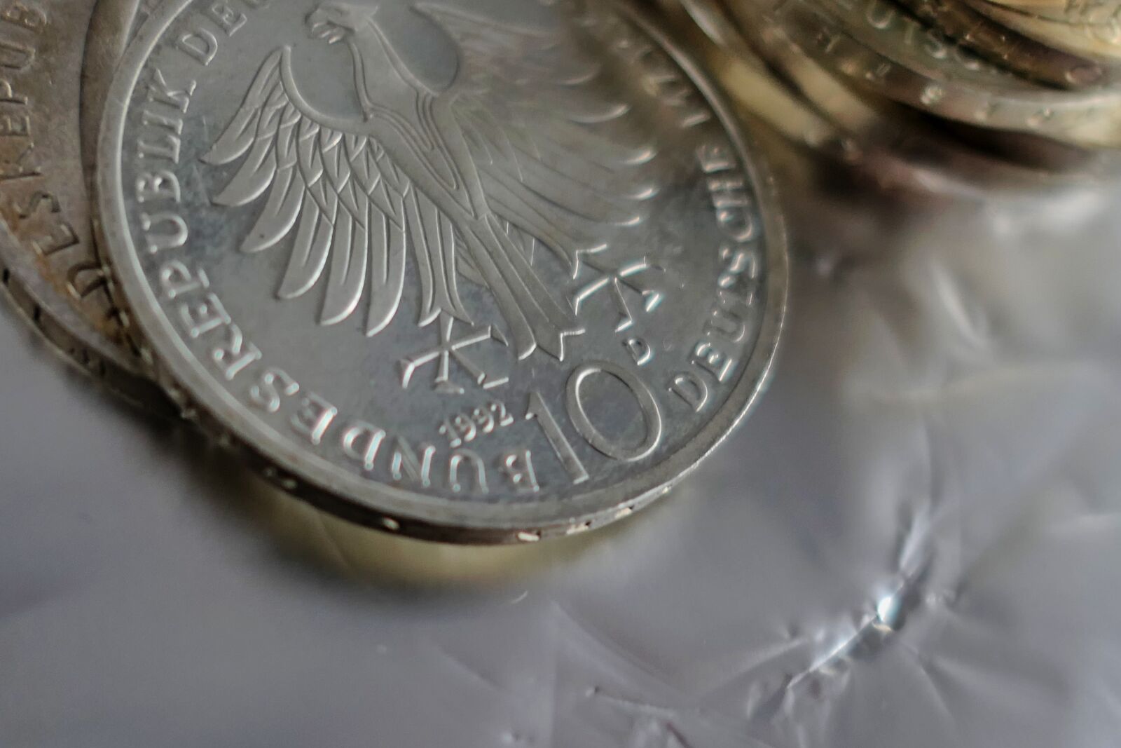 Panasonic Lumix DMC-LX10 (Lumix DMC-LX15) sample photo. Coins, german mark, mark photography