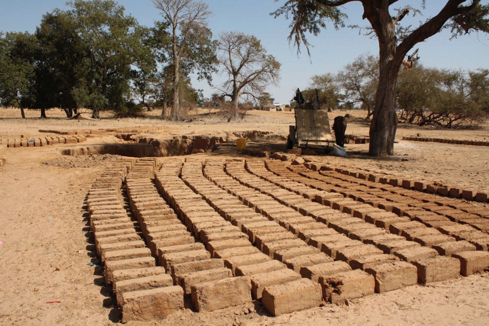 Canon EOS 1000D (EOS Digital Rebel XS / EOS Kiss F) sample photo. Bricks, crafts, africa photography