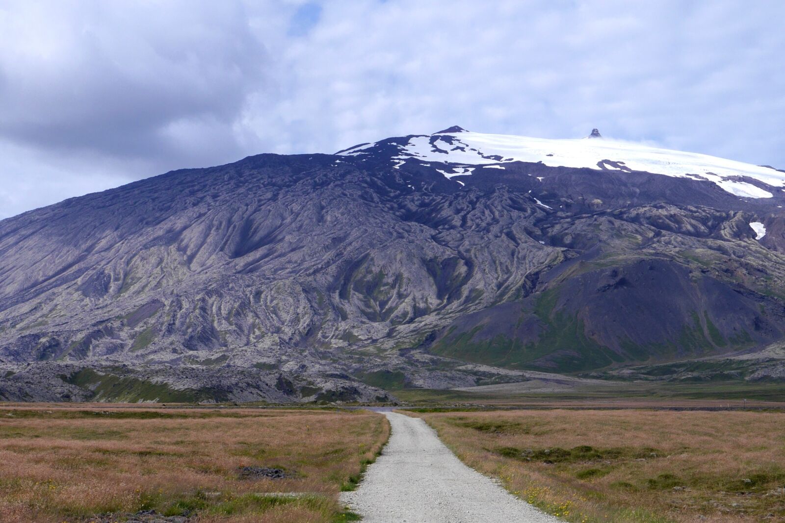 Panasonic Lumix DMC-G6 sample photo. Volcano, glacier, path photography