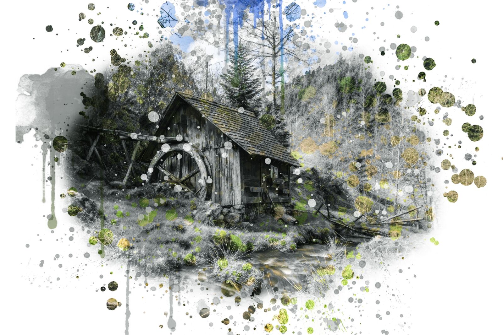 Nikon D7200 sample photo. Mill, black forest, creek photography