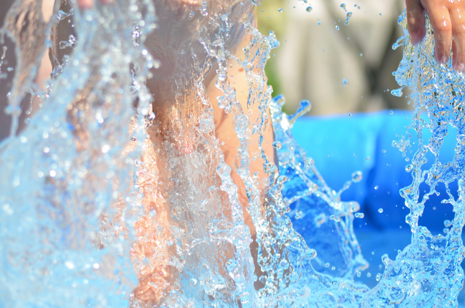 Nikon D5100 sample photo. Water, blue, water games photography