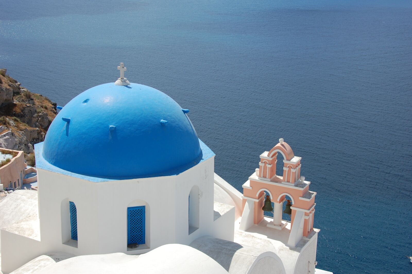 Nikon D40 sample photo. Santorini, blue, sea photography
