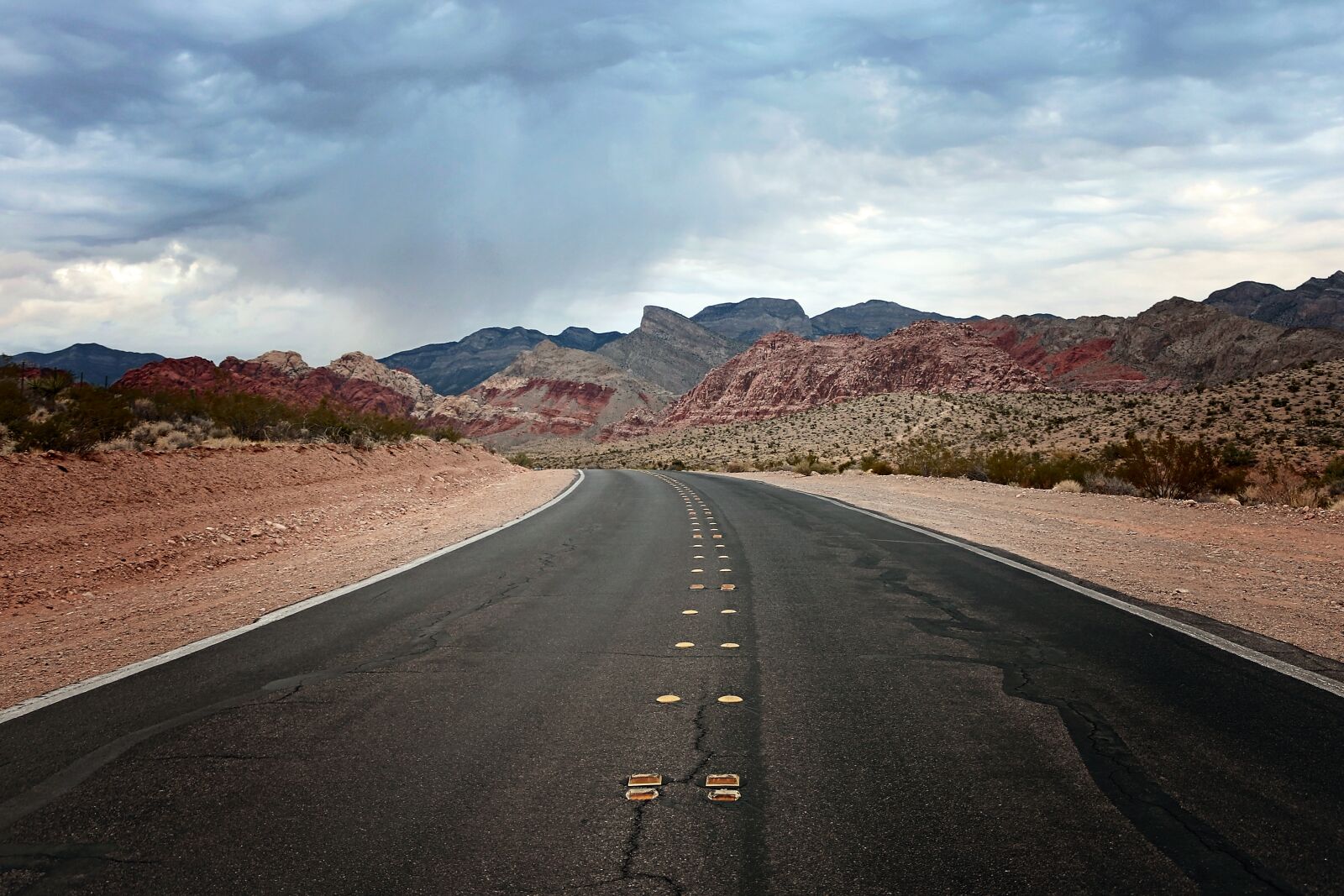 Canon EOS 70D sample photo. Road, desert, rock photography