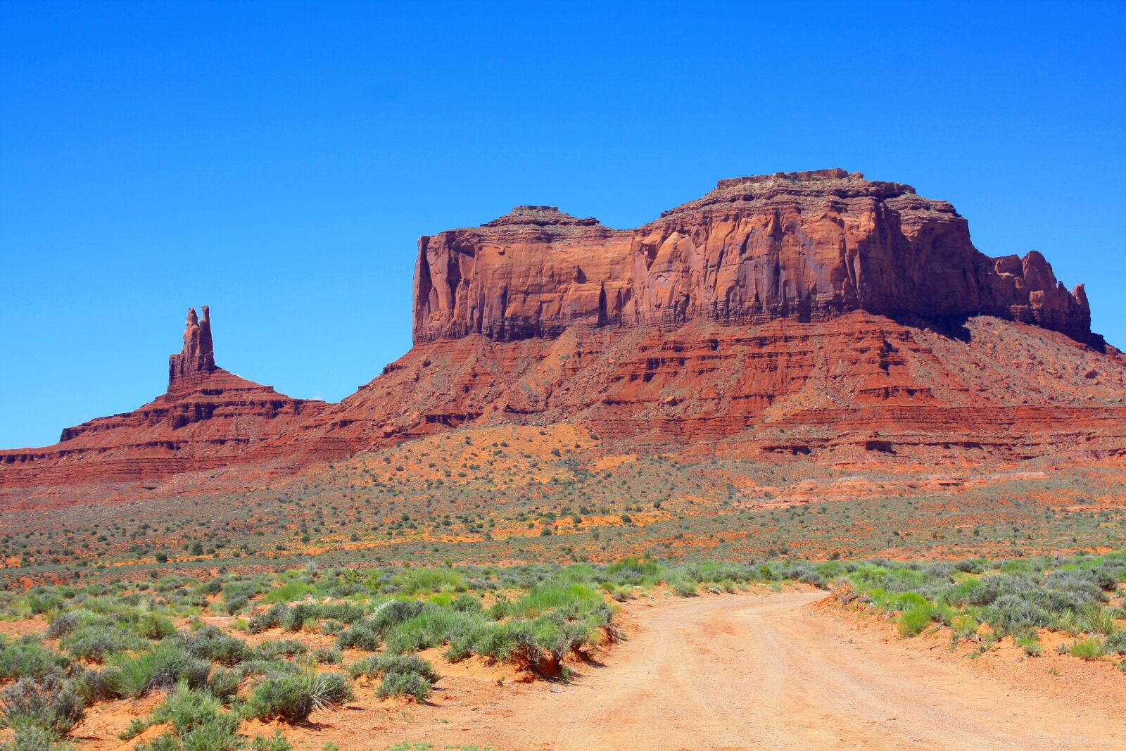 Canon EOS 450D (EOS Rebel XSi / EOS Kiss X2) sample photo. Monument valley, road, desert photography