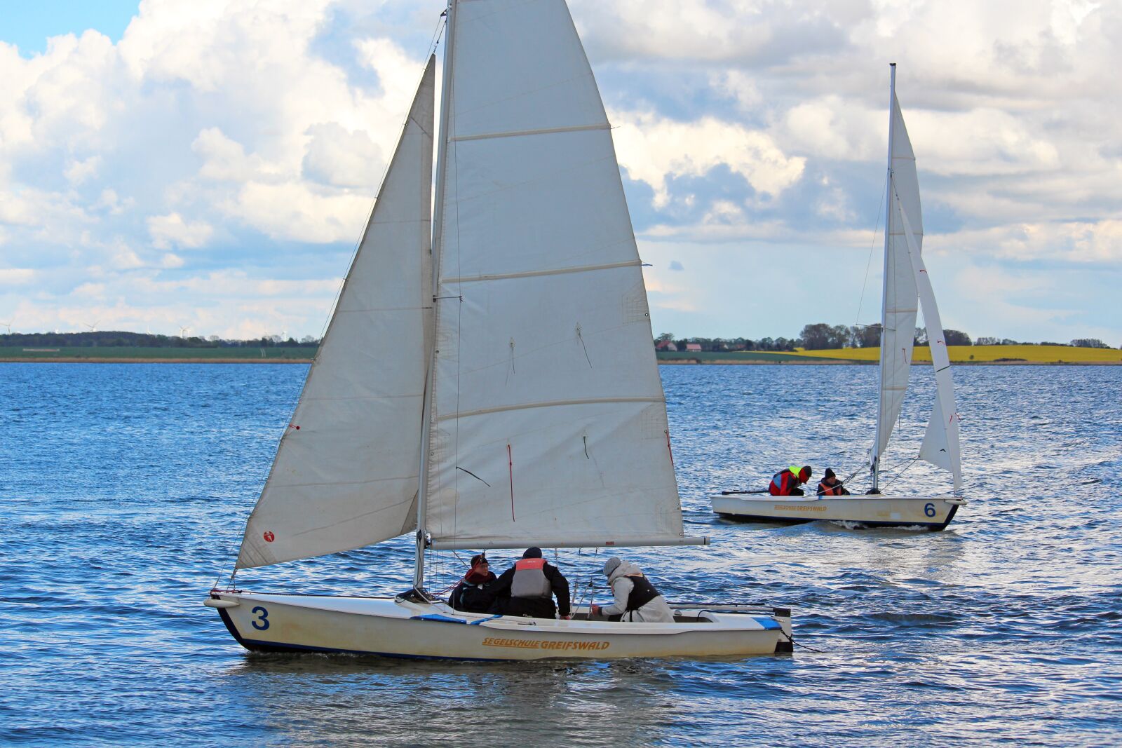 Canon EF-S 55-250mm F4-5.6 IS STM sample photo. Sailing school, greifswald, germany photography