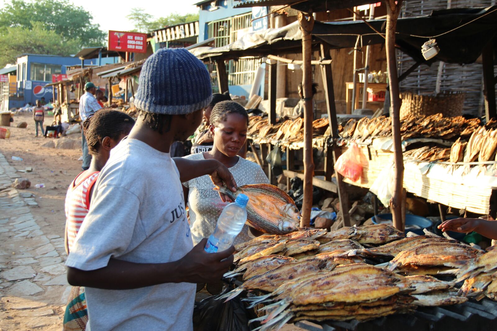 Canon EOS 600D (Rebel EOS T3i / EOS Kiss X5) sample photo. Market, dry fish, outdoors photography