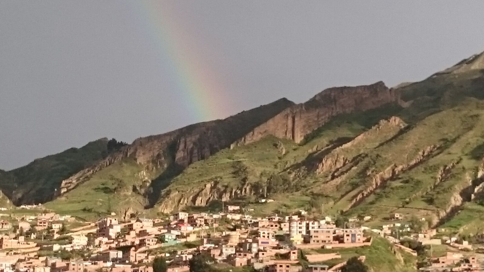 Sony Xperia Z2 sample photo. Mountains, rainbow photography