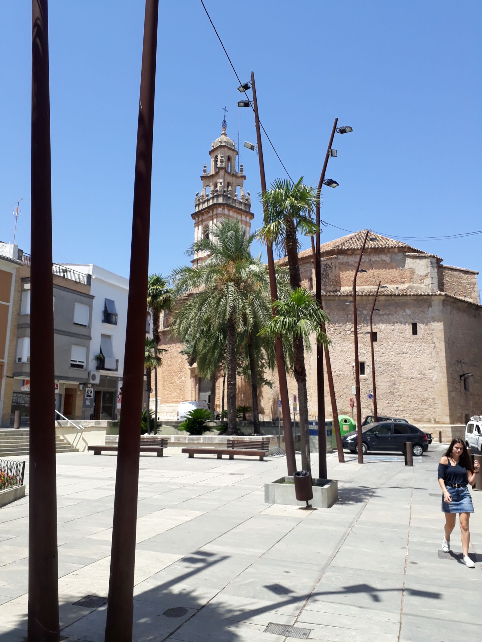 Samsung Galaxy A3(2017) sample photo. Pego, spain, plaza photography