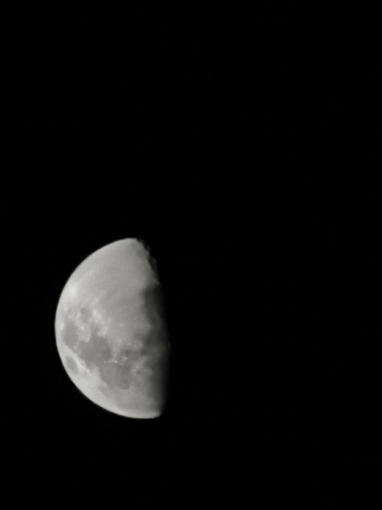 HUAWEI P30 Pro sample photo. Half moon, moon, night photography