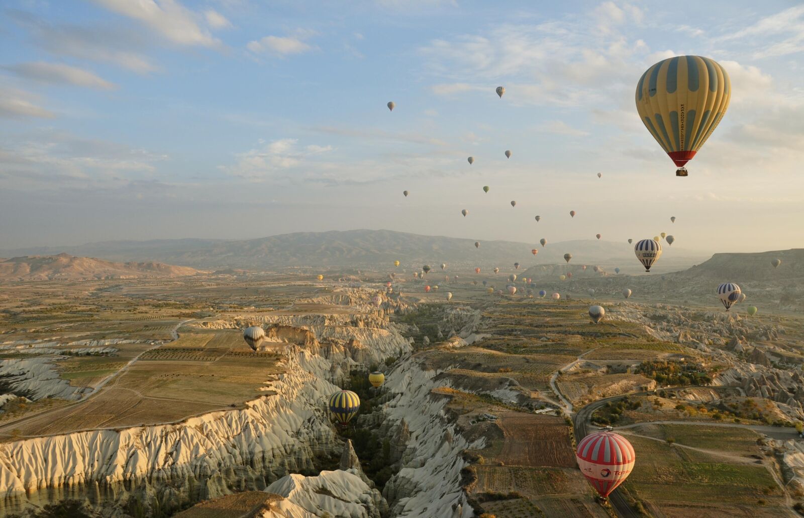 Nikon D90 sample photo. Hot-air ballooning, over, turkey photography