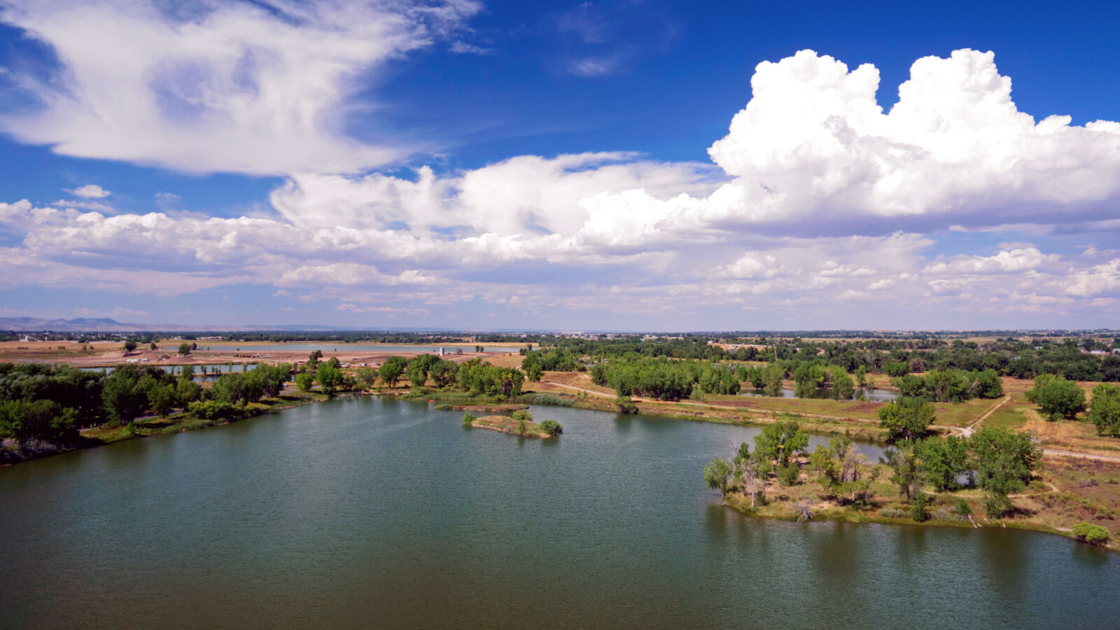 DJI FC330 sample photo. Clouds, lake, landscape, nature photography