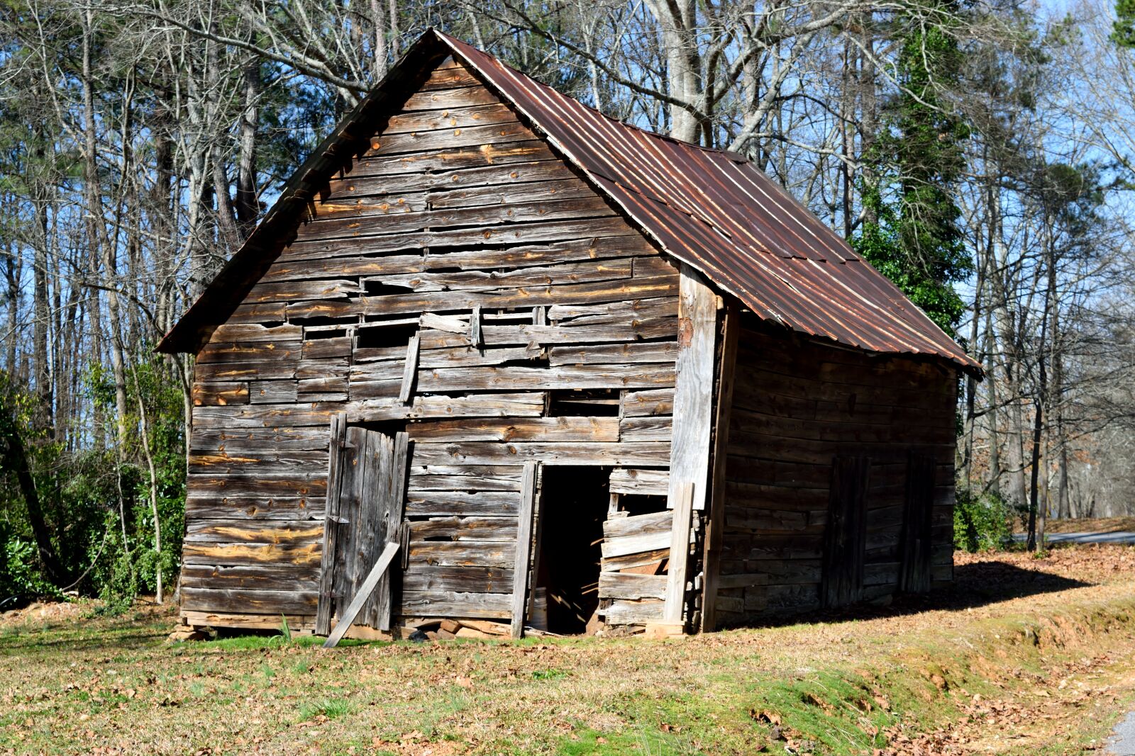 Nikon D3300 sample photo. Old rustic shed, barn photography