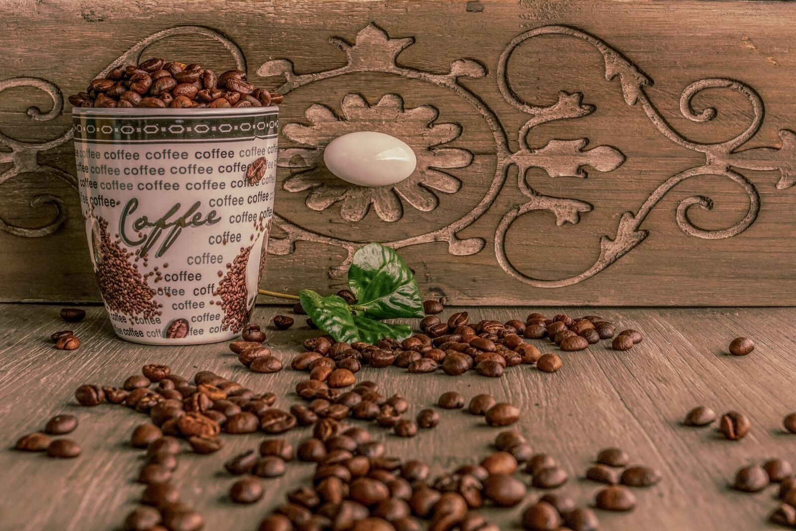 35mm F1.4 sample photo. Coffee cup, coffee, coffee photography