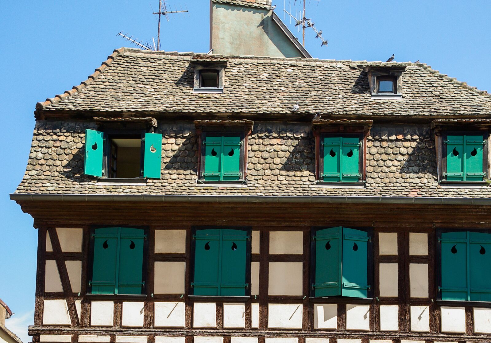 Pentax K10D sample photo. Alsace, strasbourg, timbered house photography