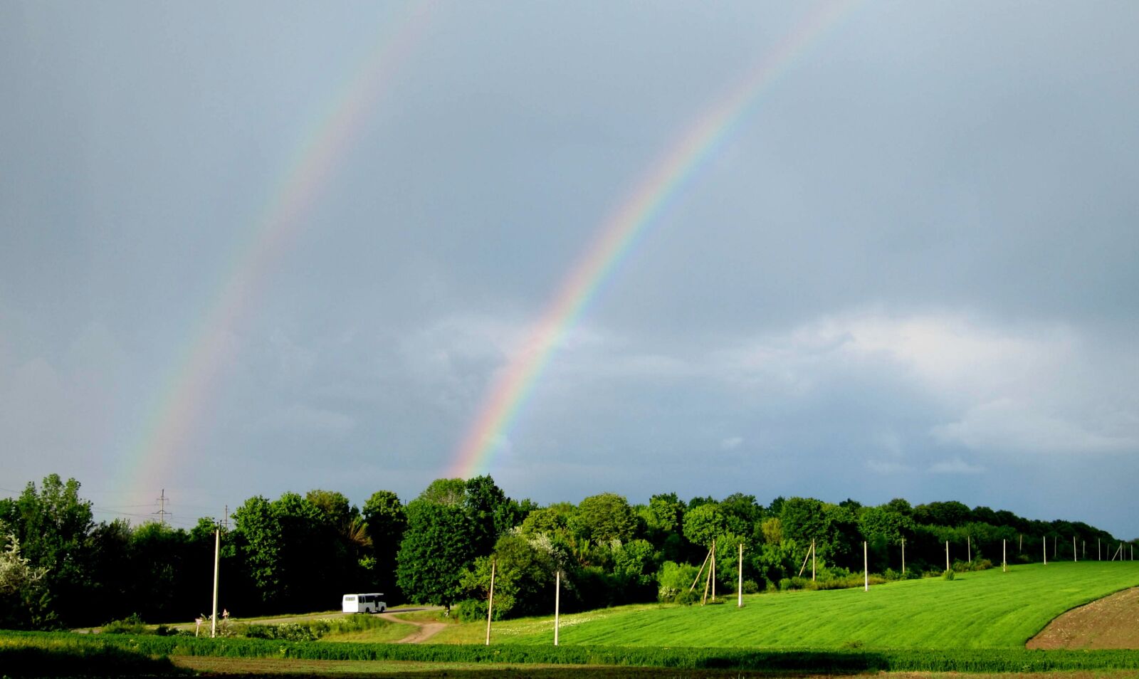 Canon PowerShot S95 sample photo. Rainbow, nature, field photography