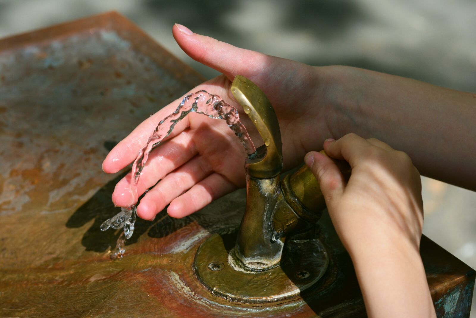 Nikon D5200 sample photo. Water, hands, children's hands photography