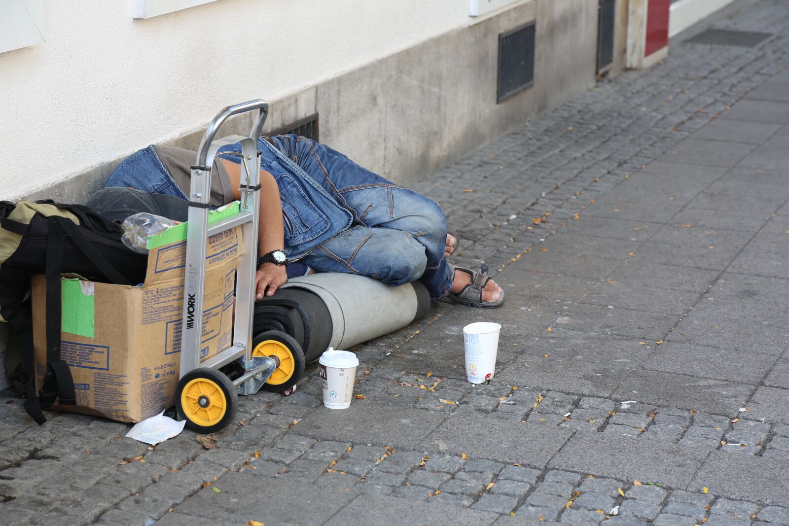 Canon EF 24-105mm F4L IS USM sample photo. Homeless, human, man photography