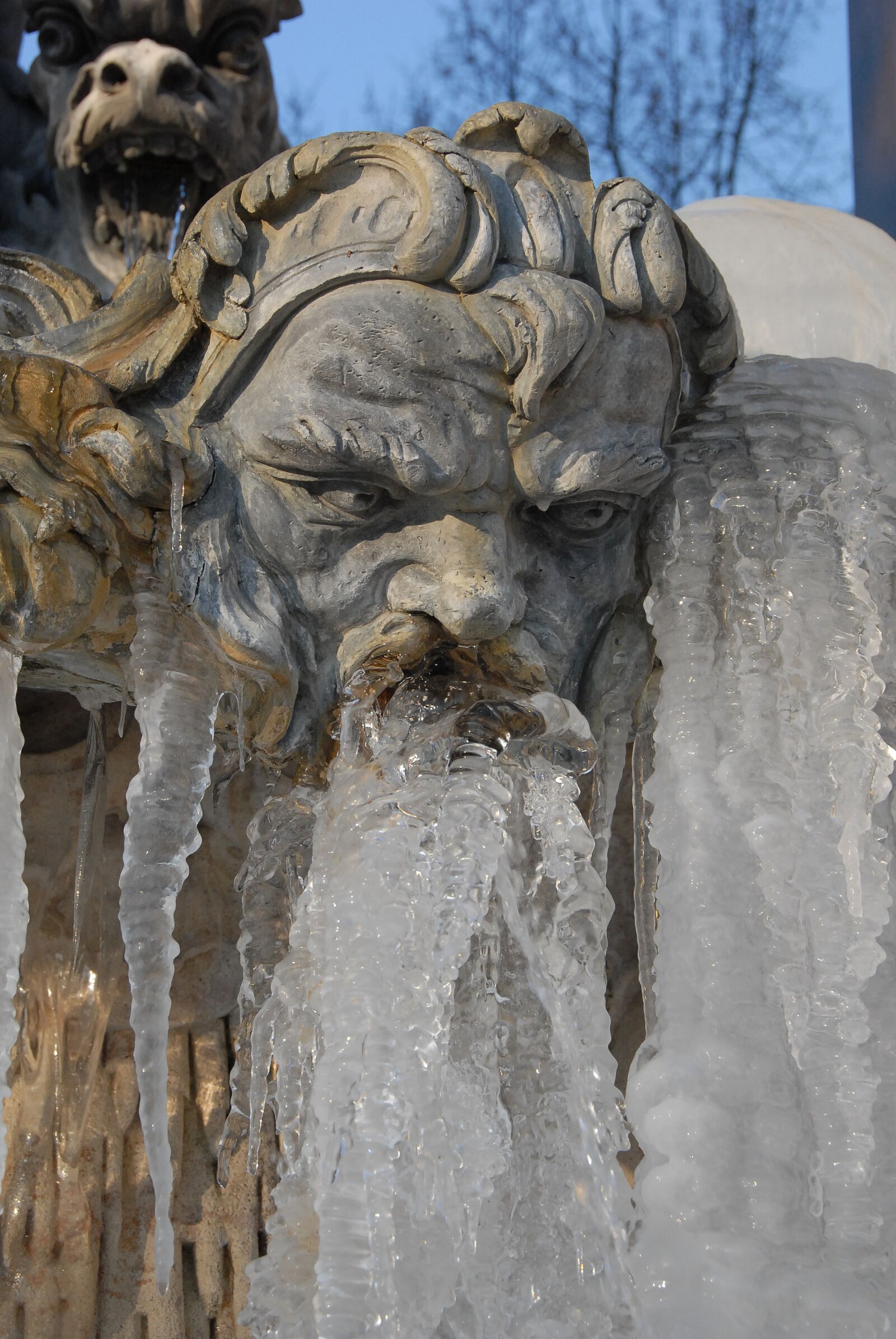 Nikon D200 sample photo. Fountain, statue, neptune photography
