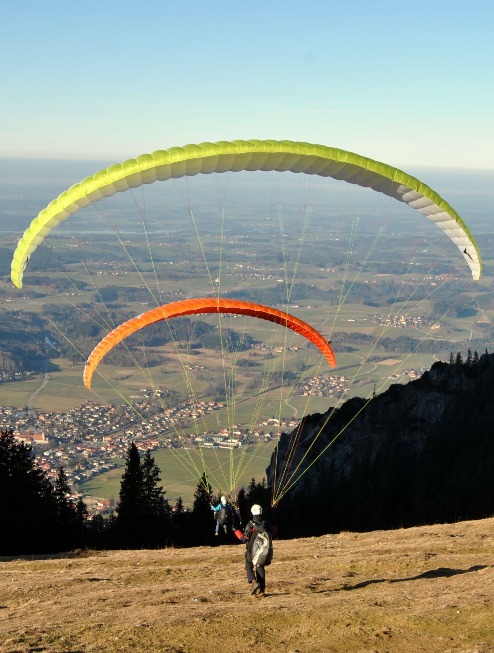 Nikon D3000 sample photo. Take off, paragliding holidays photography