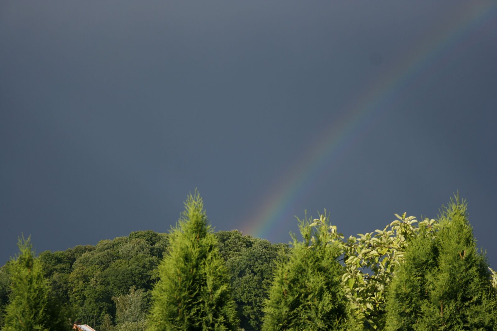 Canon EOS 400D (EOS Digital Rebel XTi / EOS Kiss Digital X) sample photo. Rainbow, sky, rainbow sky photography