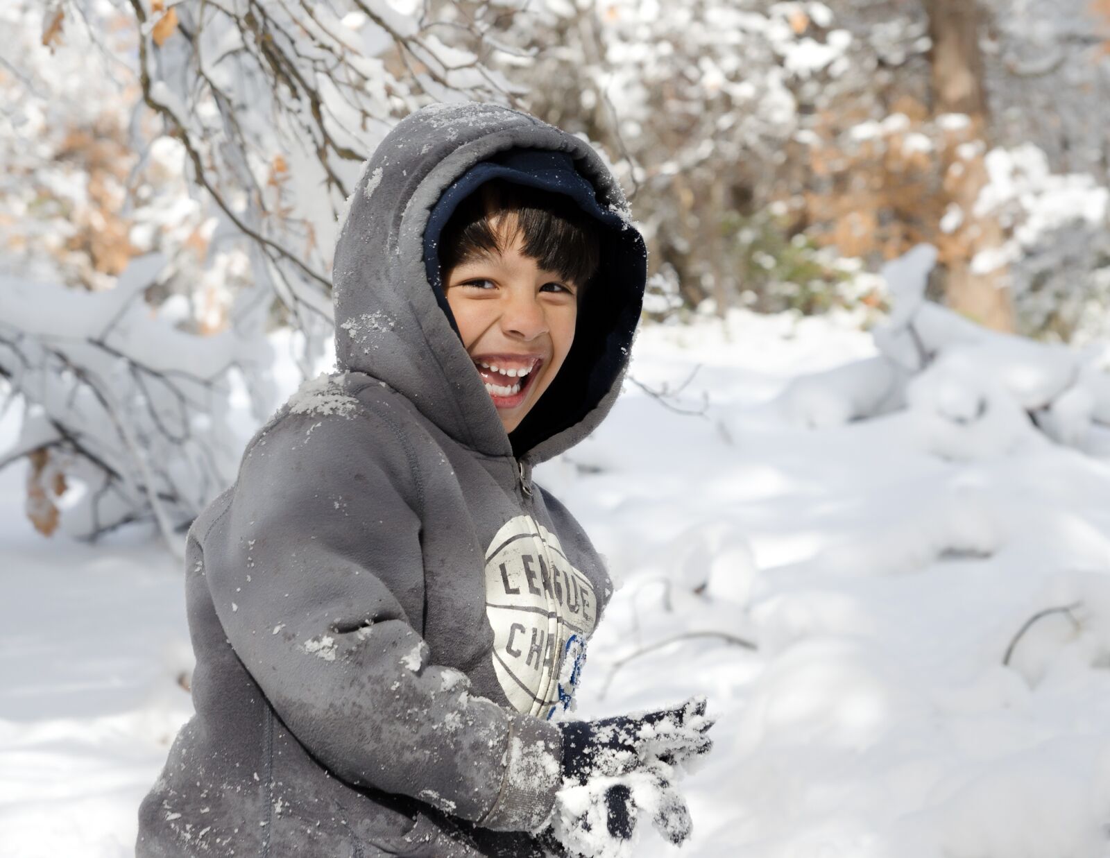 Nikon D5100 sample photo. Boy, kid, snow photography
