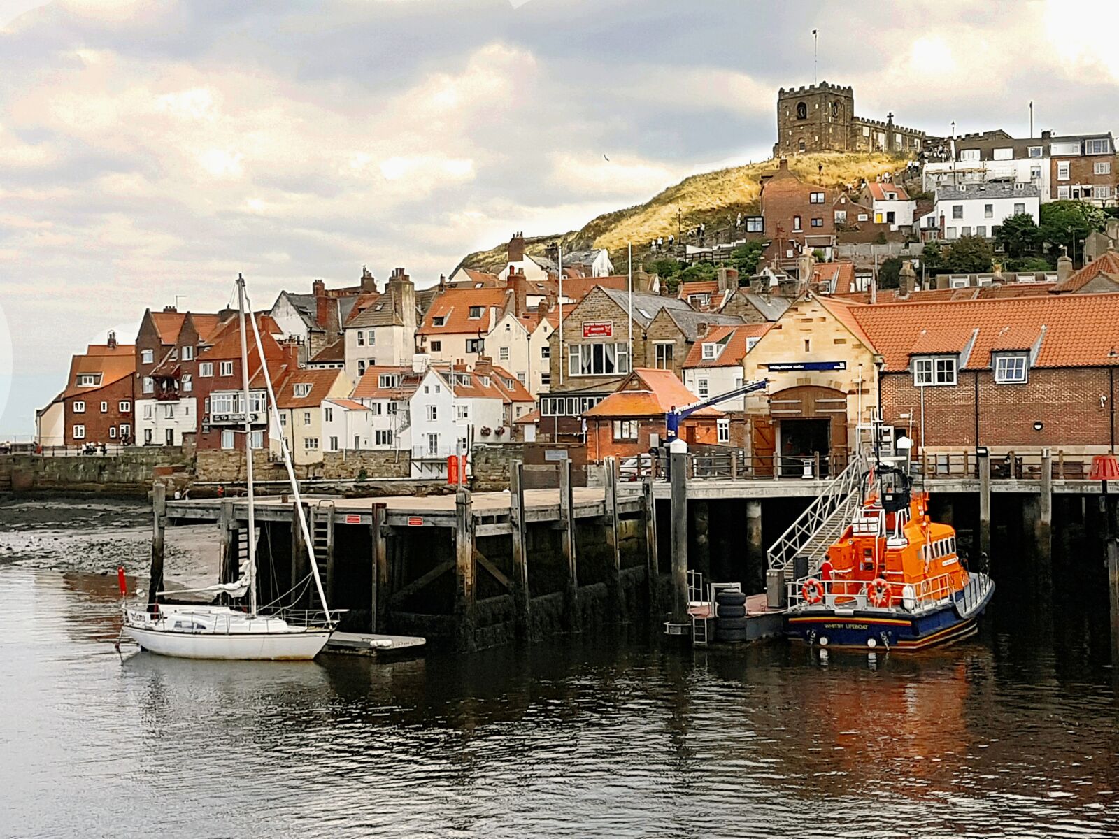 Samsung Galaxy S7 sample photo. North yorkshire, whitby, harbour photography