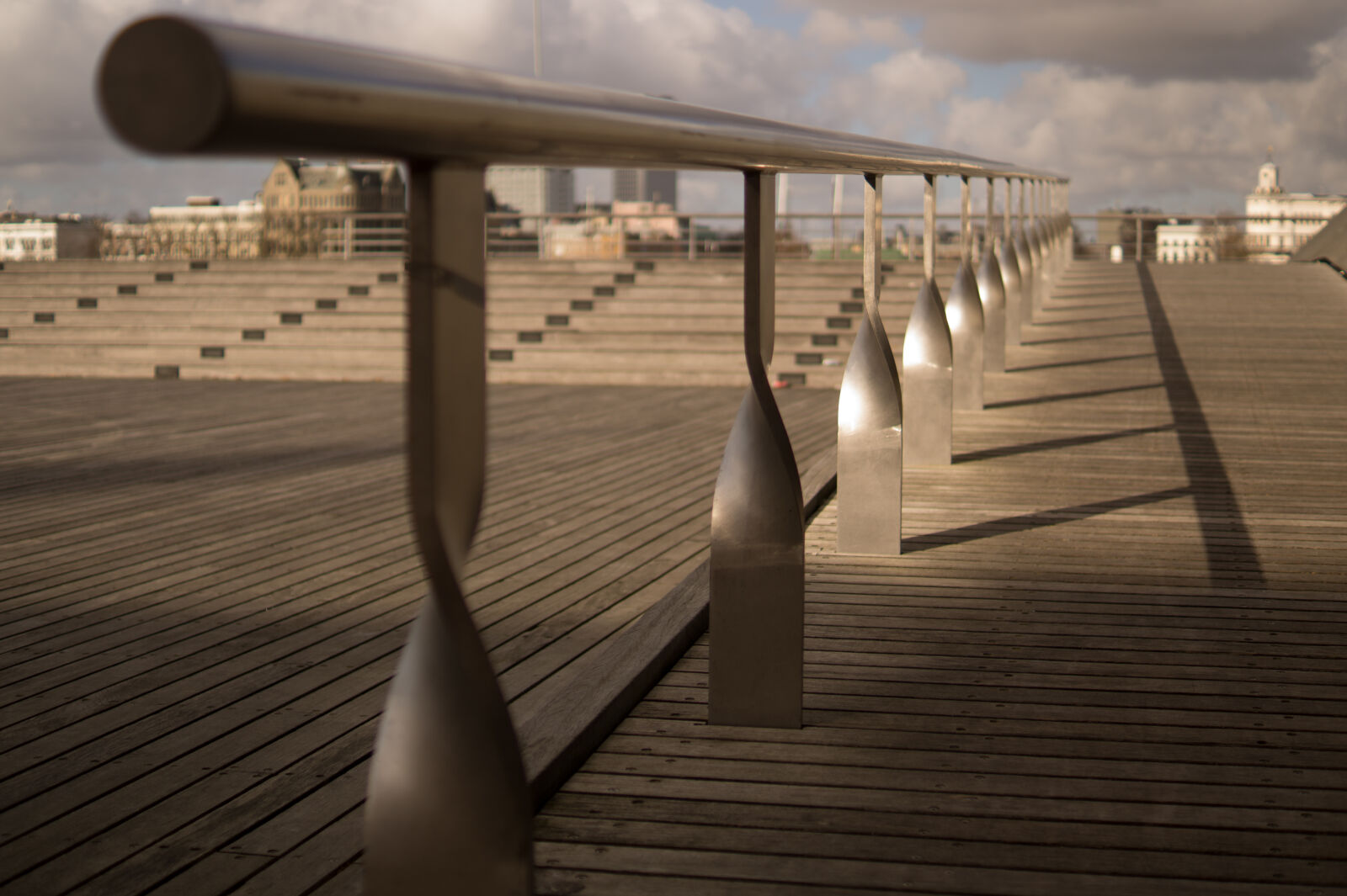 Sony DT 35mm F1.8 SAM sample photo. Stainless, steel, balustrade photography