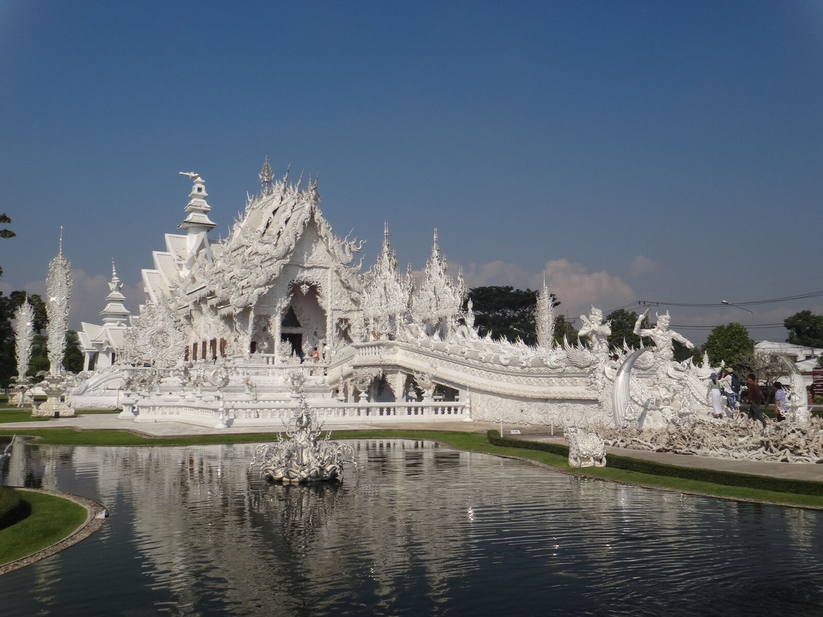 Sony DSC-TX20 sample photo. White temple, thai land photography