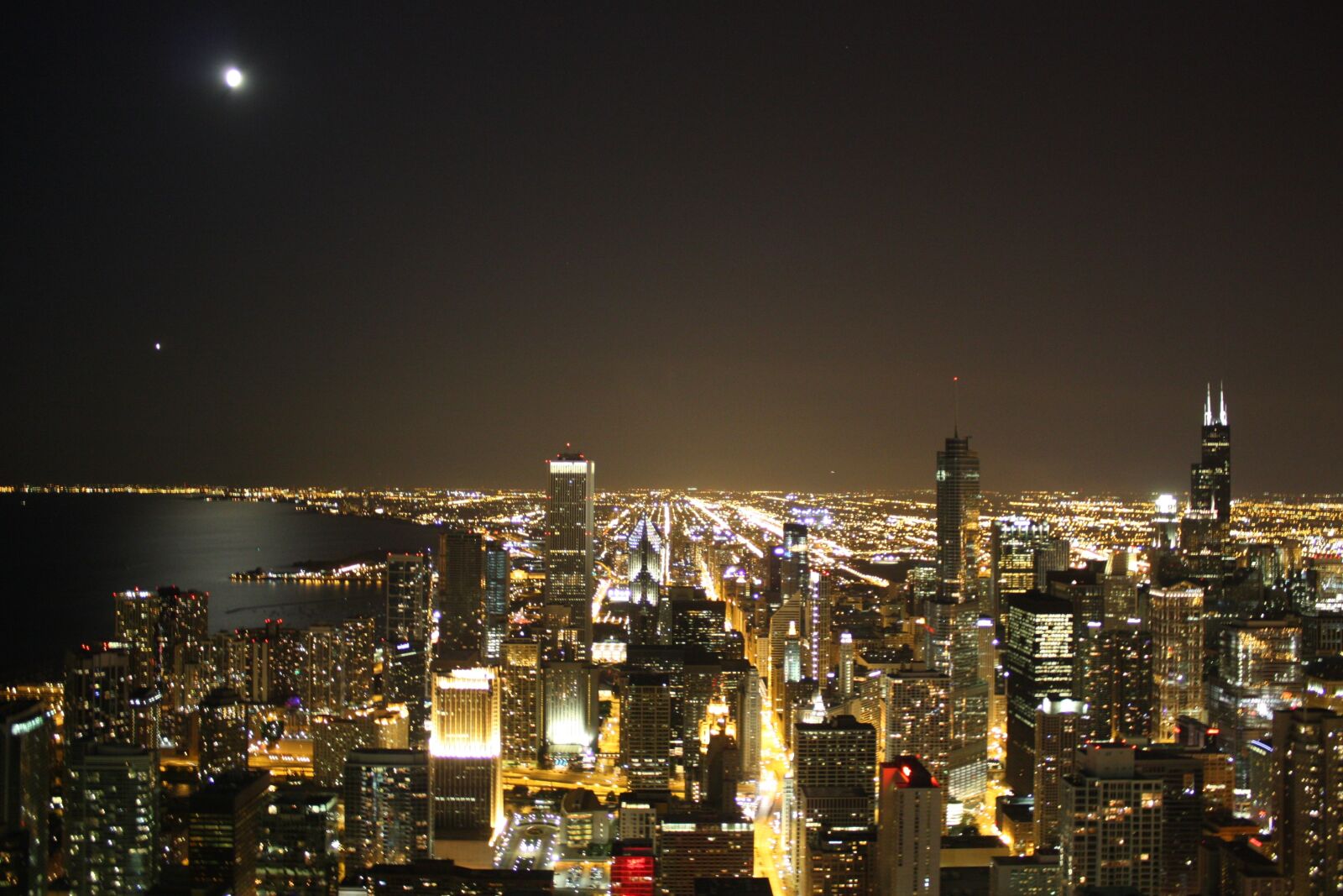 Canon EOS 450D (EOS Rebel XSi / EOS Kiss X2) sample photo. Chicago, skyline, night photography