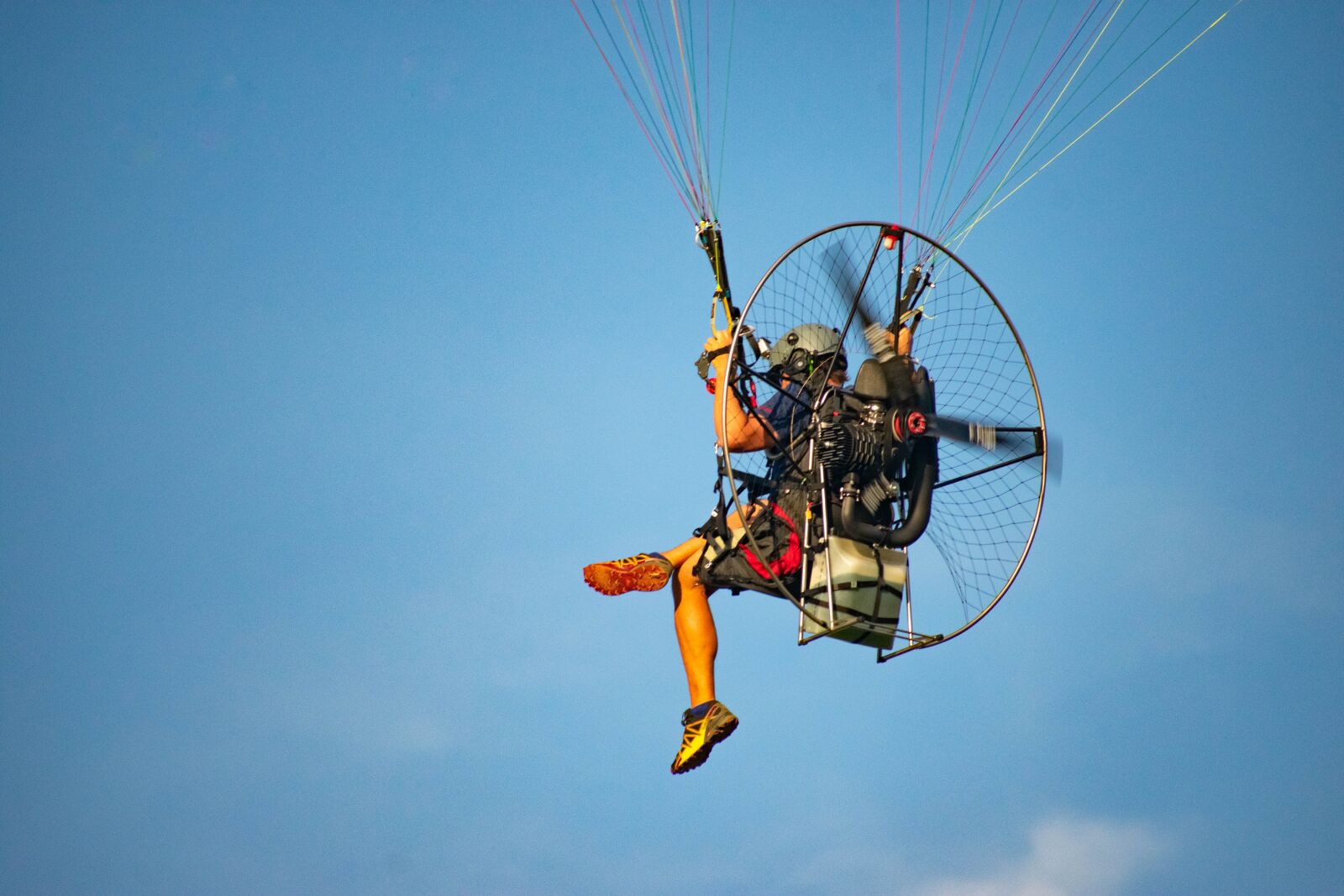Nikon D3400 sample photo. Paramotor, flight, paragliding photography