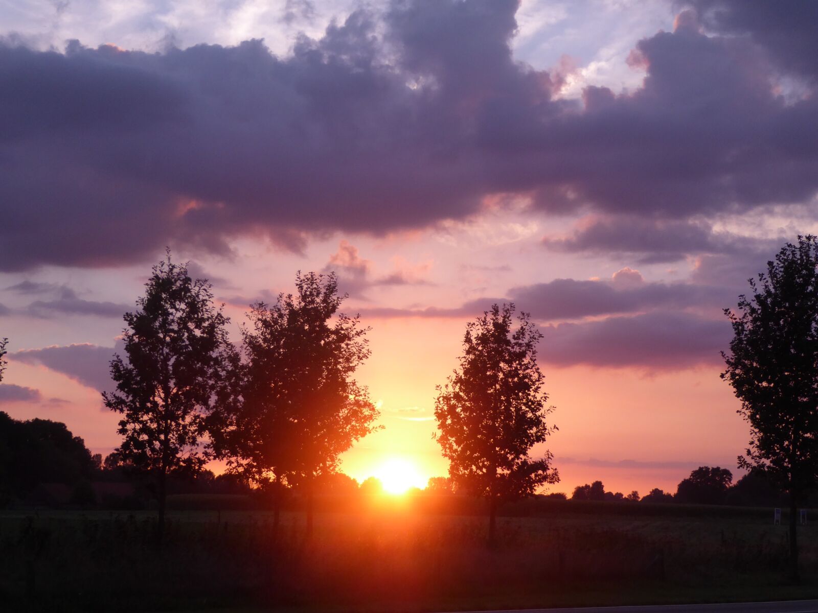 Panasonic Lumix DMC-ZS50 (Lumix DMC-TZ70) sample photo. Sunset, zelhem, trees photography