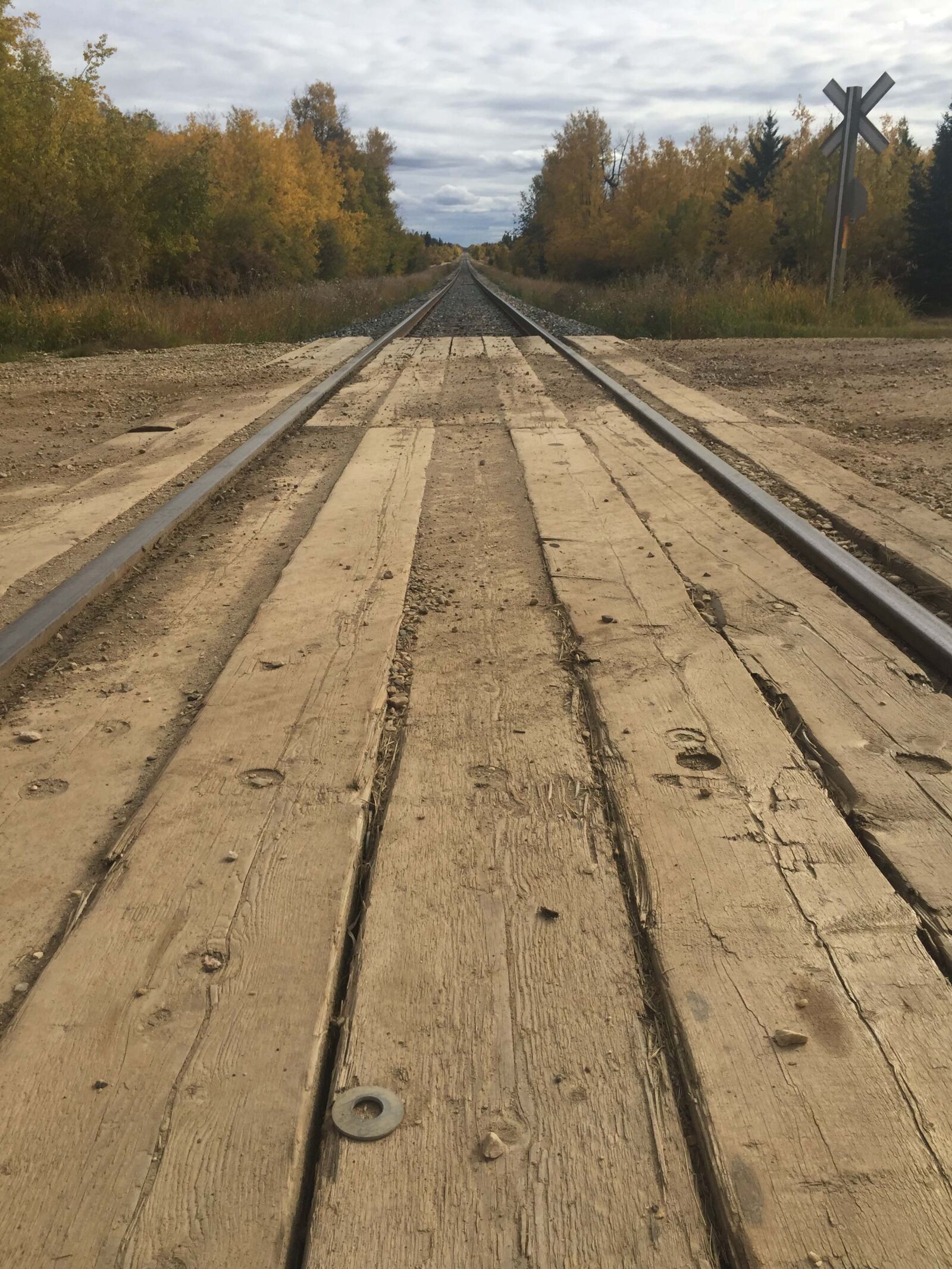 iPhone 6 back camera 4.15mm f/2.2 sample photo. Clouds, photograph, railroad, tracks photography
