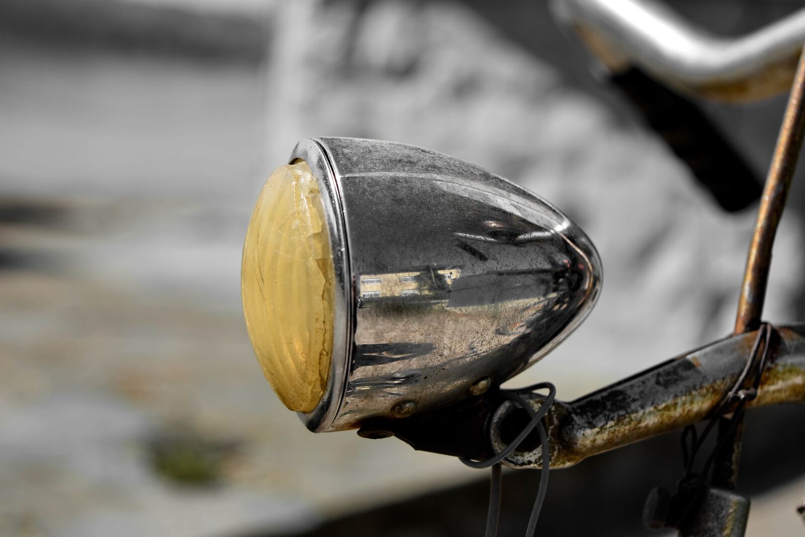 Nikon D5500 sample photo. Bicycle, chrome, headlight, metallic photography