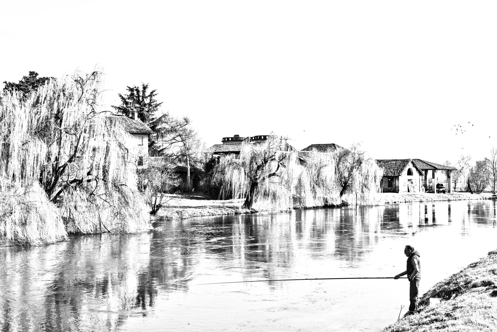 Nikon D7500 sample photo. Water, fisherman, nature photography