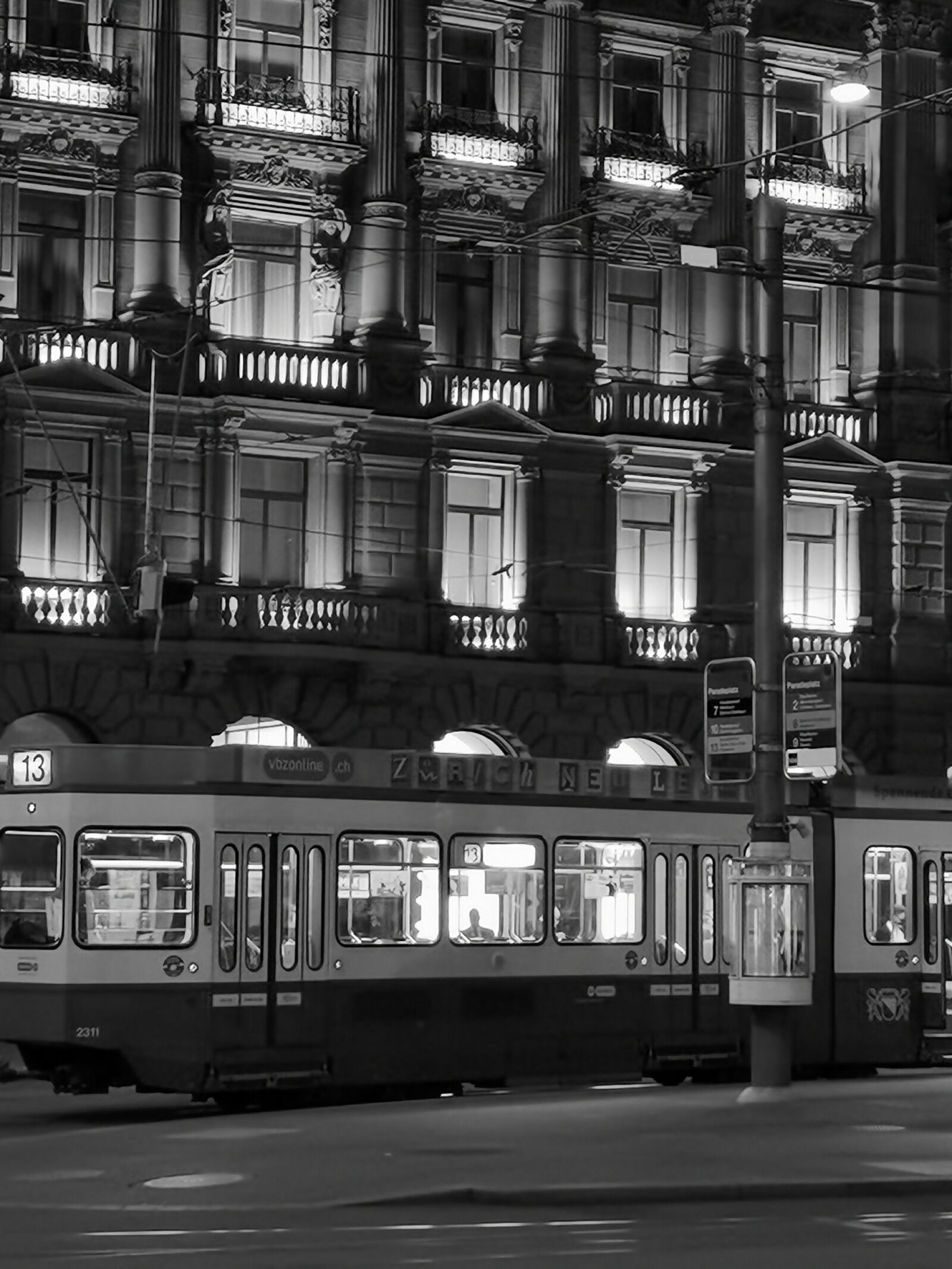 HUAWEI ELS-NX9 sample photo. Tram, zurich, stop train photography