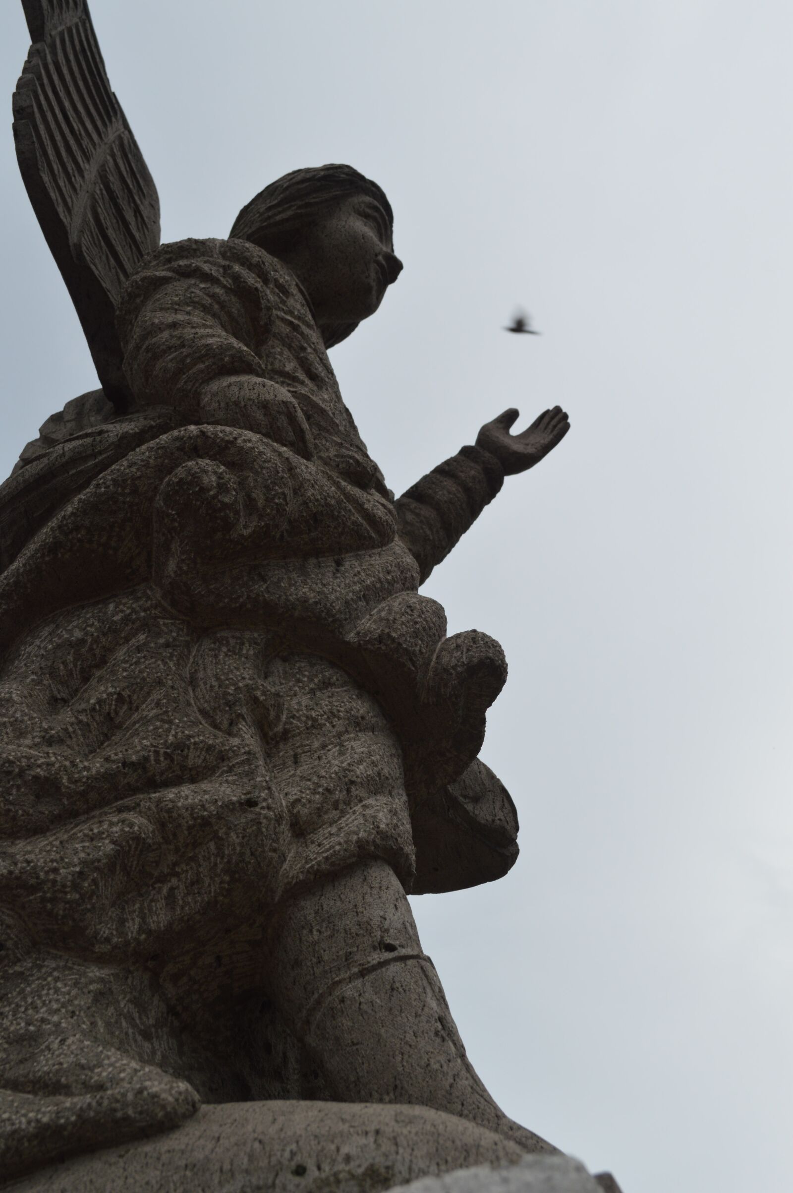 Nikon D3200 sample photo. Statue, angel, church photography