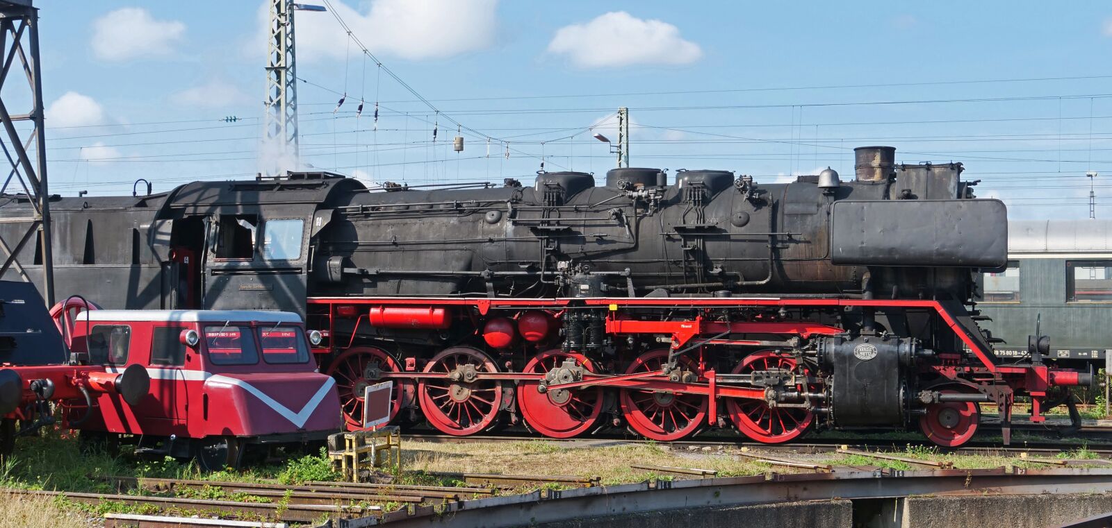 Panasonic Lumix DC-G9 sample photo. Steam locomotive, railway museum photography