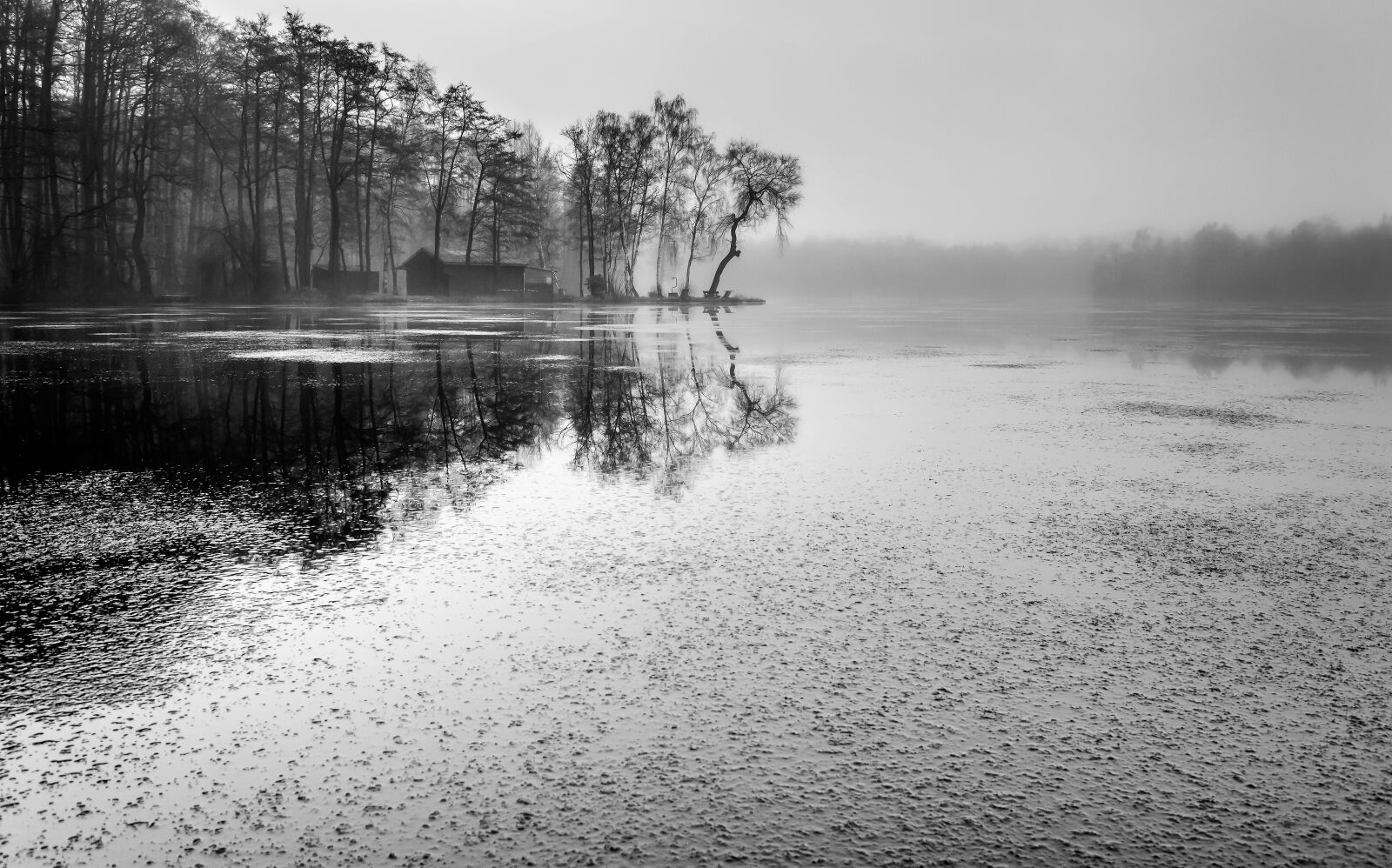 Nikon D3200 sample photo. Landscape, lake, black white photography