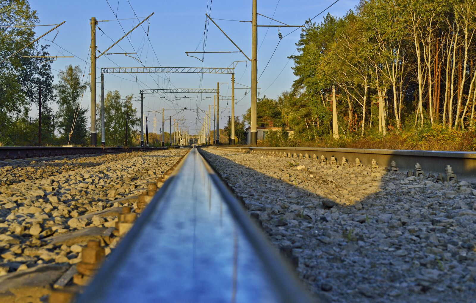 Nikon D3100 sample photo. Railway, rails, train photography