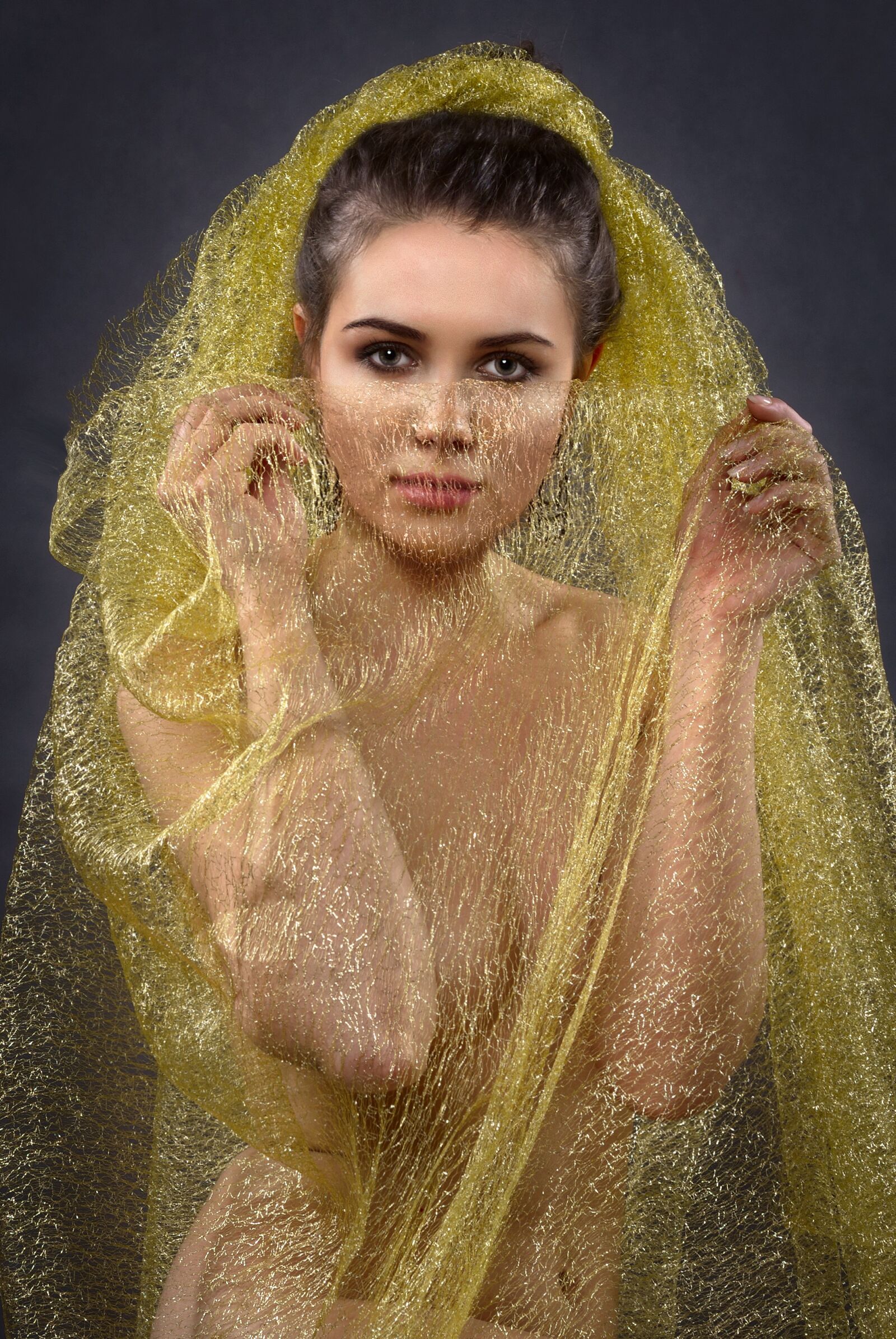 Nikon D80 sample photo. Woman, girl, tulle photography