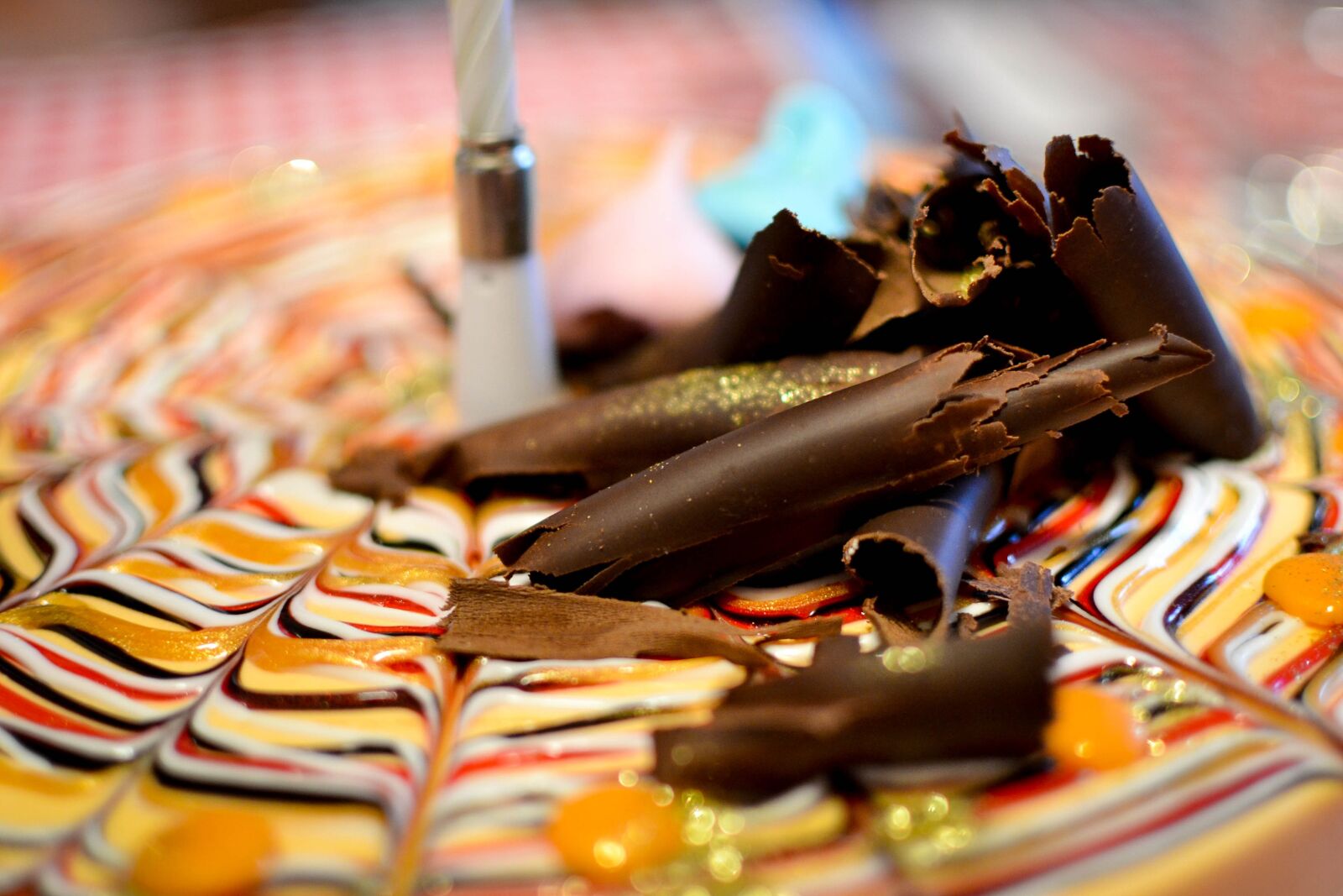 Nikon D3100 sample photo. Chocolate, orange, cake photography