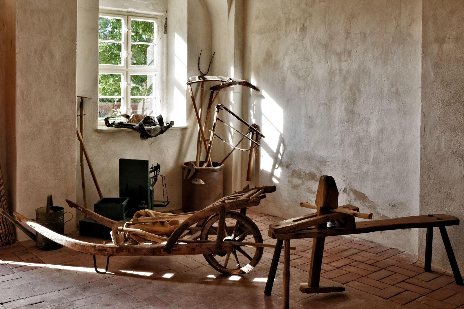 Nikon D5100 sample photo. Garden tools, old historic photography
