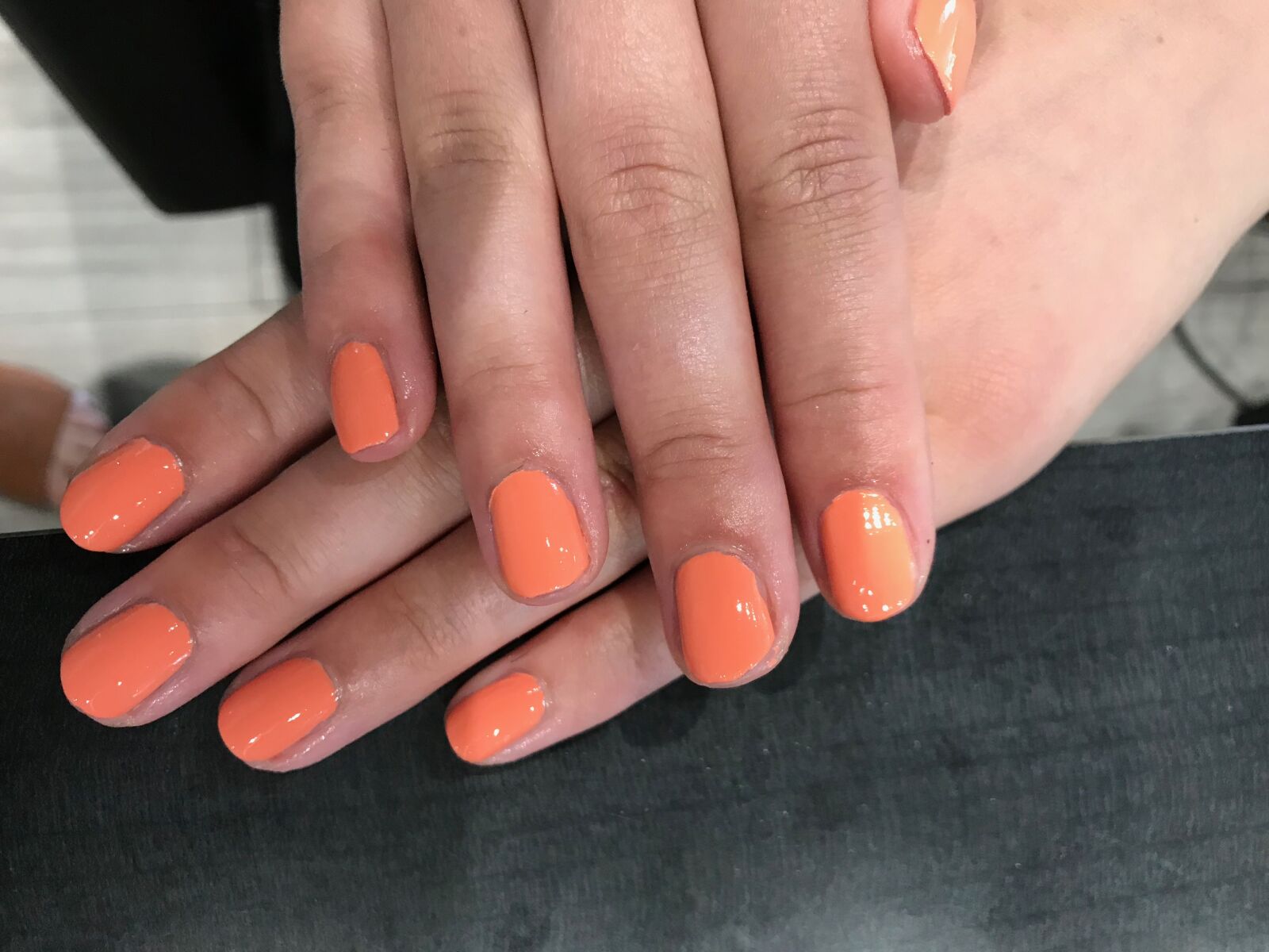 iPhone 7 back camera 3.99mm f/1.8 sample photo. Nails, nail polish, manicure photography