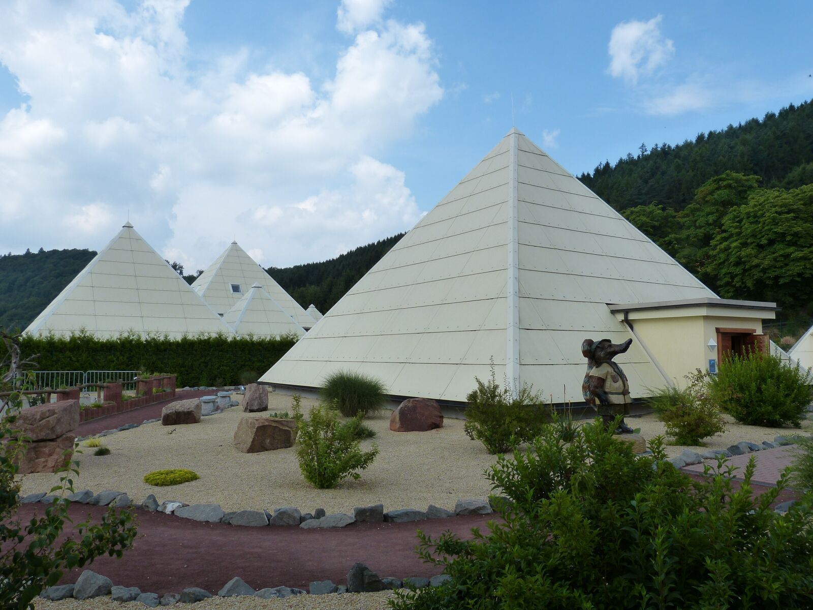Panasonic Lumix DMC-FZ150 sample photo. Pyramid, clouds, pyramids photography