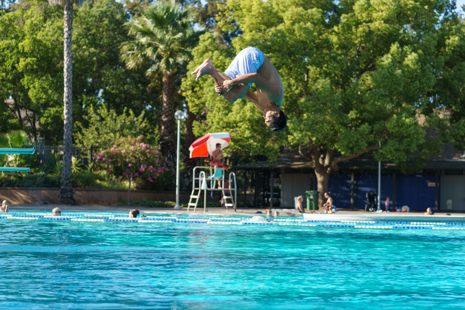 Sony a6000 sample photo. Cannonball, dive, diving, board photography