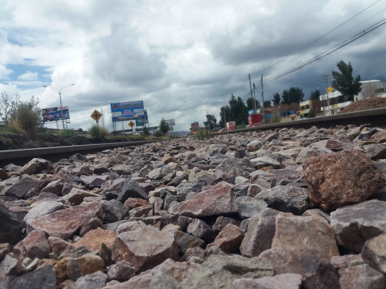 Samsung Galaxy J5(2016) sample photo. Rocks, rails, train photography