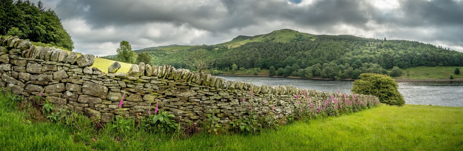Fujifilm X-T2 sample photo. Dry stone wall, ladybower photography