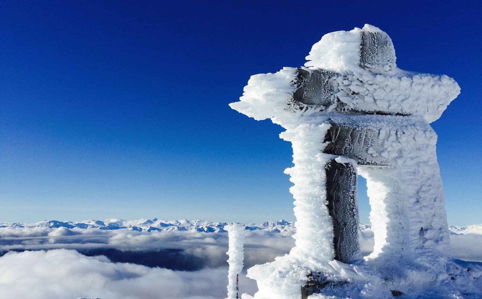 iPhone 6 Plus back camera 4.15mm f/2.2 sample photo. Clouds, frozen, mountains, sky photography