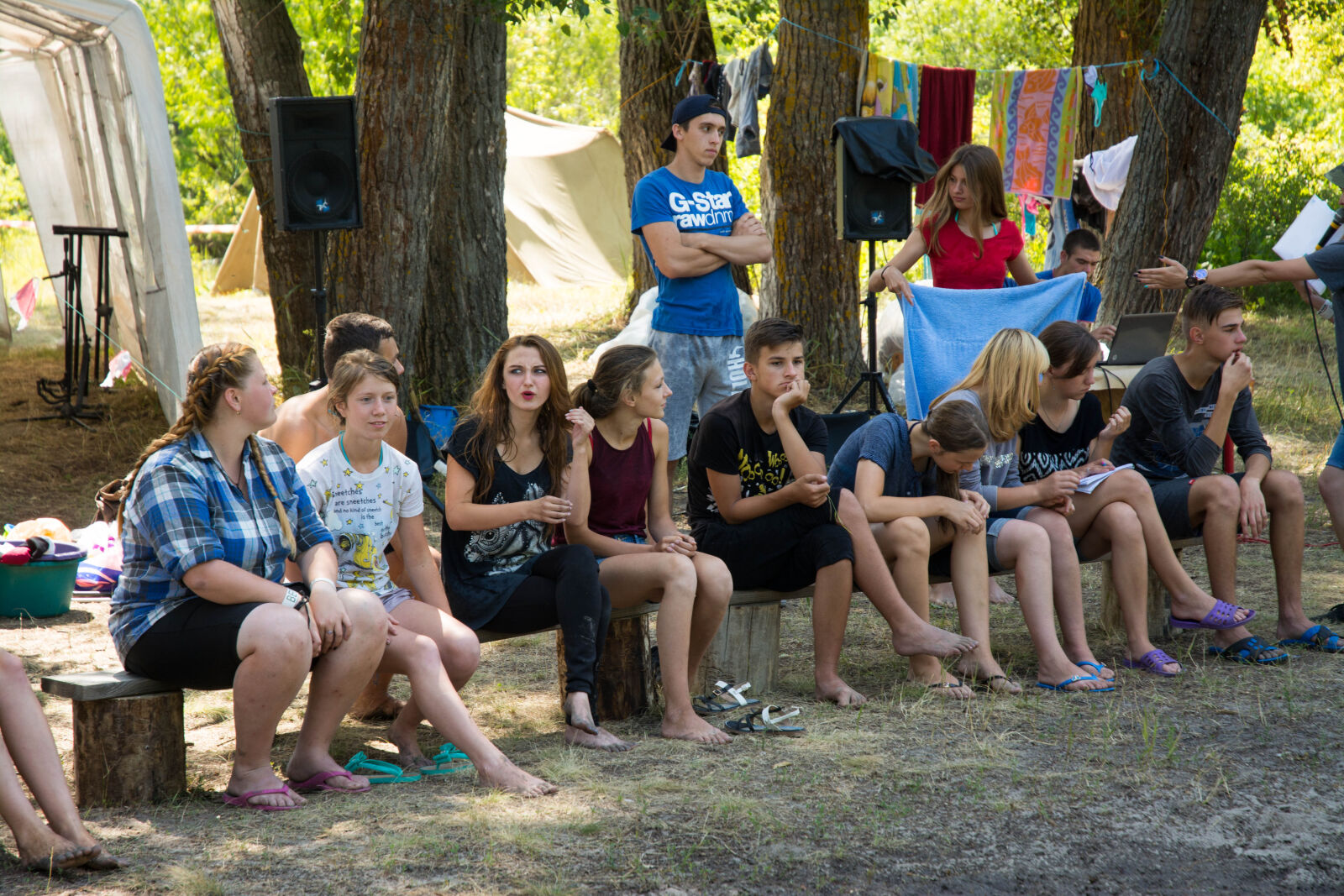 Nikon D7100 sample photo. Camp, dip, forest, pine photography
