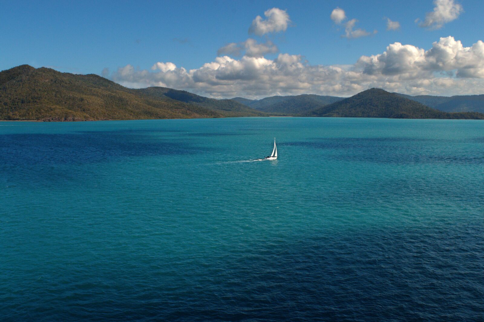 Nikon D3200 sample photo. Sailboat, great barrier reef photography